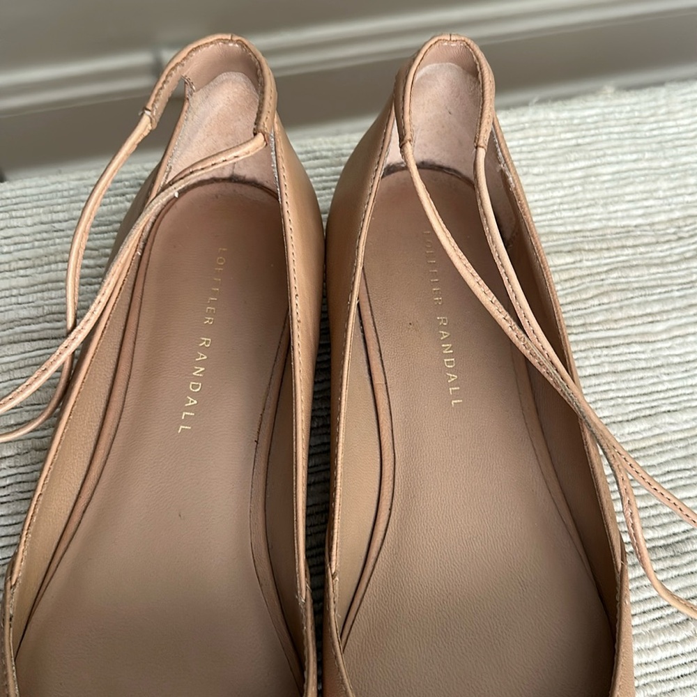 Loeffler Randall Penelope nude tassel tie flats 8 - Picture 9 of 11